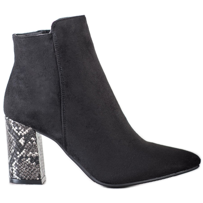 Cizme cu motiv șarpe VINCEZA negru