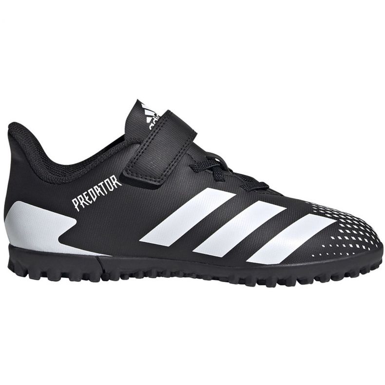 Ghete de fotbal Adidas Predator 20.4 H&amp;L Tf Jr FW9225 alb negru