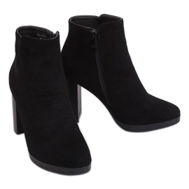 Cizme negre cu toc înalt BM-9091-1 Negre negru