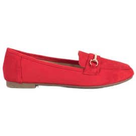 Anesia Paris Mocasini eleganți din piele de căprioară roșu Anesia Paris Mocasini eleganți din piele de căprioară roșu