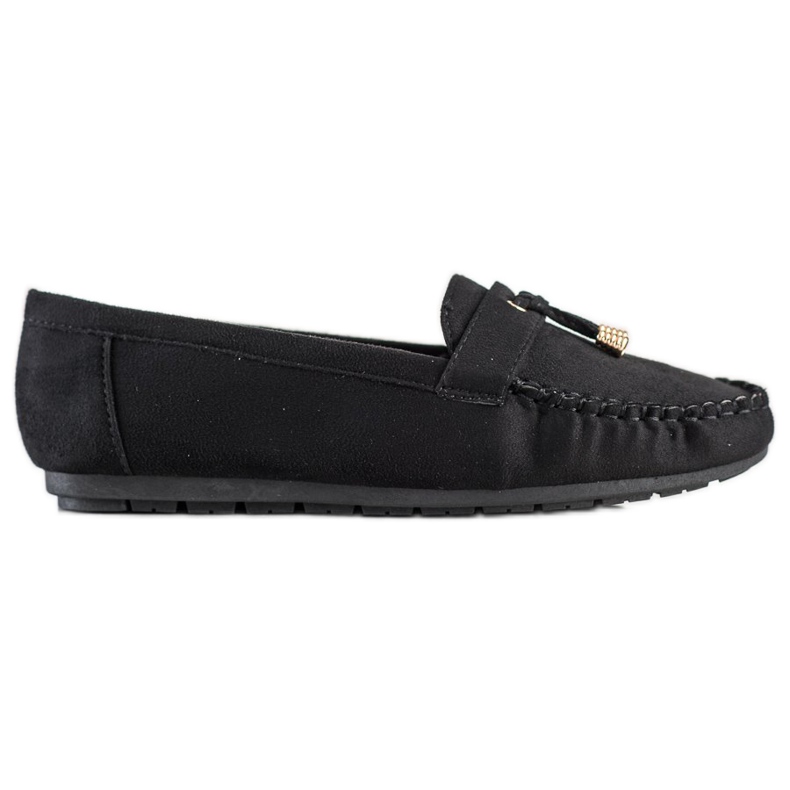 SHELOVET Mocasini casual negru