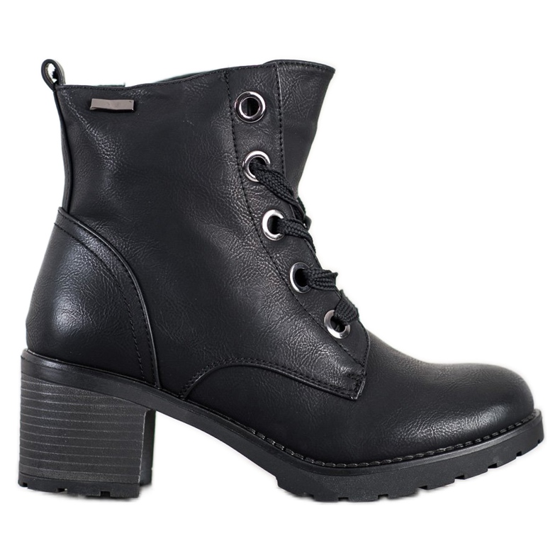 Goodin Cizme confortabile cu dantelă negru Goodin Cizme confortabile cu dantelă negru