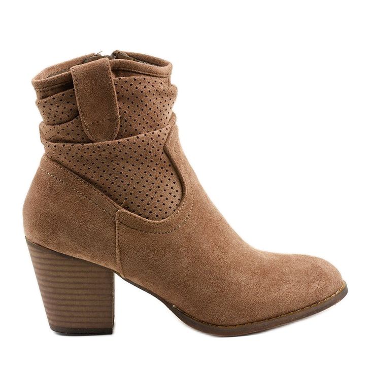 Botine din piele de căprioară kaki pe postarea Delalise Botine din piele de căprioară kaki pe postarea Delalise