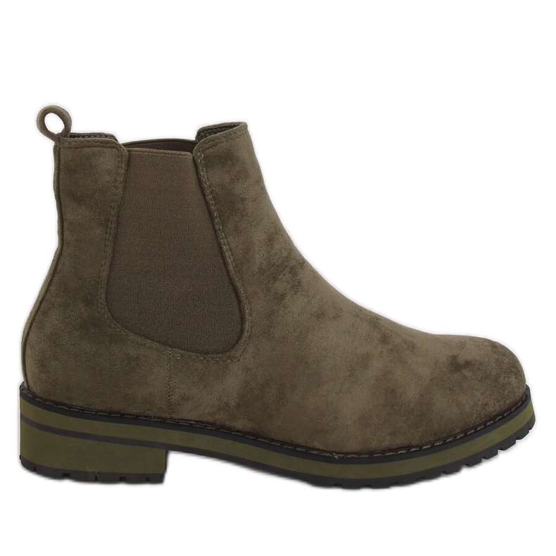 Cizme Chelsea verzi pentru femei F-3799 Verde Cizme Chelsea verzi pentru femei F-3799 Verde