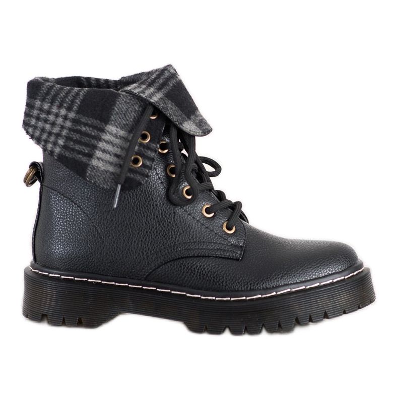 Weide Muncitorii cu pantofi înfășurați negru Weide Muncitorii cu pantofi înfășurați negru