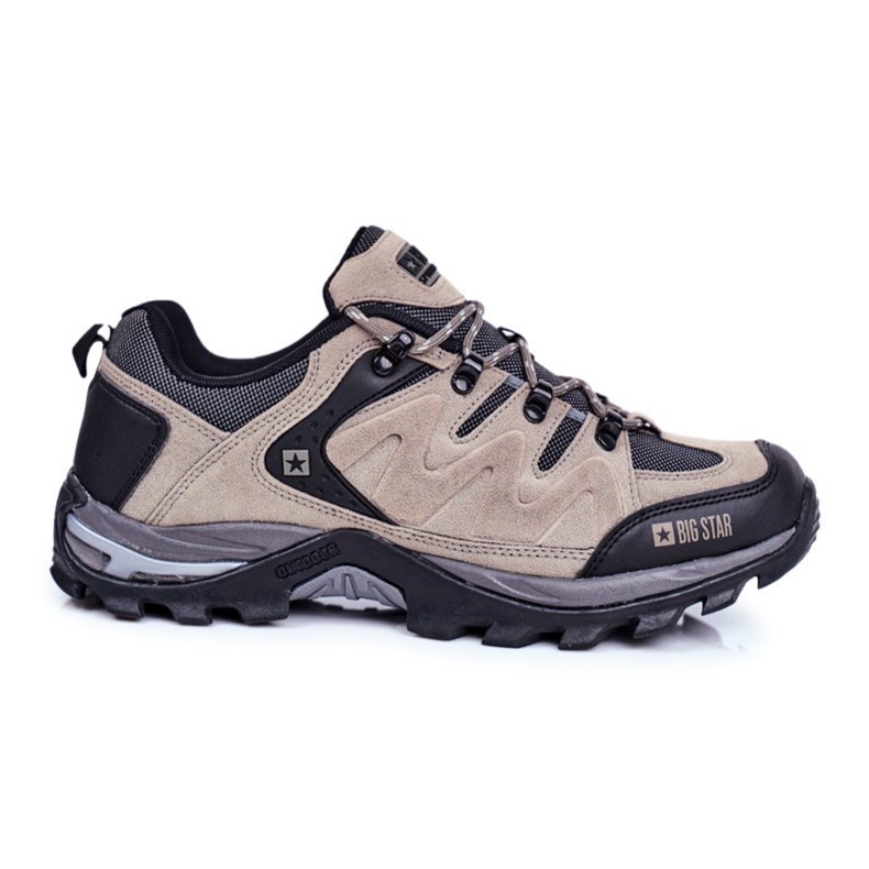 Încălțăminte de trekking pentru bărbați Big Star Outdoor GG174281 bej negru gri