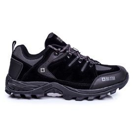 Pantofi Trekker pentru bărbați Big Star Outdoor Black GG174282 negru gri