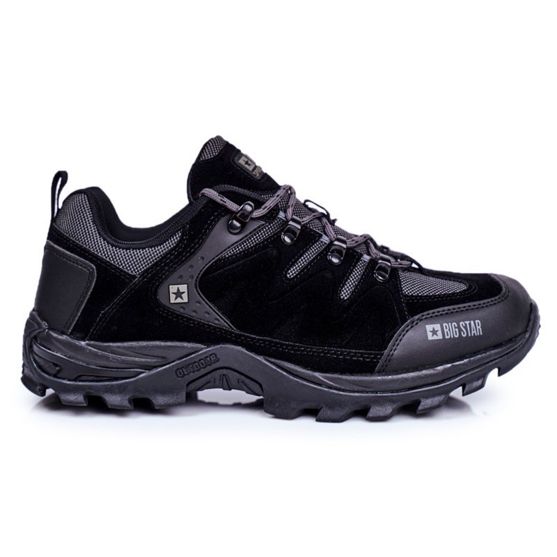 Încălțăminte de trekking pentru bărbați Big Star Outdoor Black GG174282 negru gri