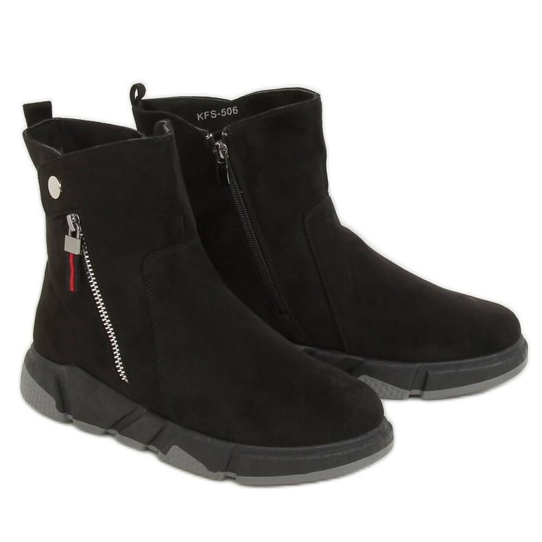 Ghete sport negre KFS-506 Negre negru