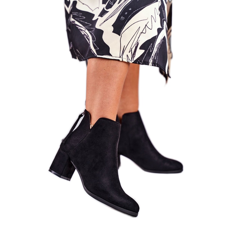 Vinceza Cizme de damă cu toc piele de căprioară negru Mimosa Vinceza Cizme de damă cu toc piele de căprioară negru Mimosa