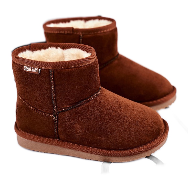Cizme de zăpadă Big Star pentru copii Camel GG374082 maro multicolor Cizme de zăpadă Big Star pentru copii Camel GG374082 maro multicolor