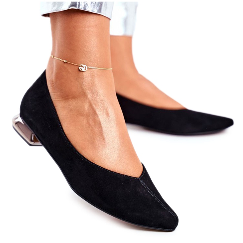 Balerini de damă Laura Messi Piele Neagră 2149 negru