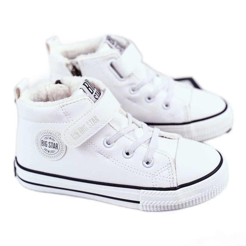 Adidași pentru copii Big Star Warm White GG374033 alb