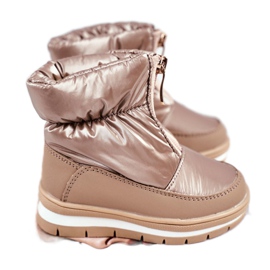 WEESTEP Cizme de zăpadă călduroase din lână pentru copii Golden Bubbles de aur WEESTEP Cizme de zăpadă călduroase din lână pentru copii Golden Bubbles de aur