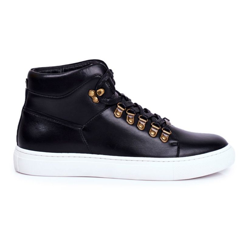 Adidași din piele pentru bărbați GOE Negru GG1N3009