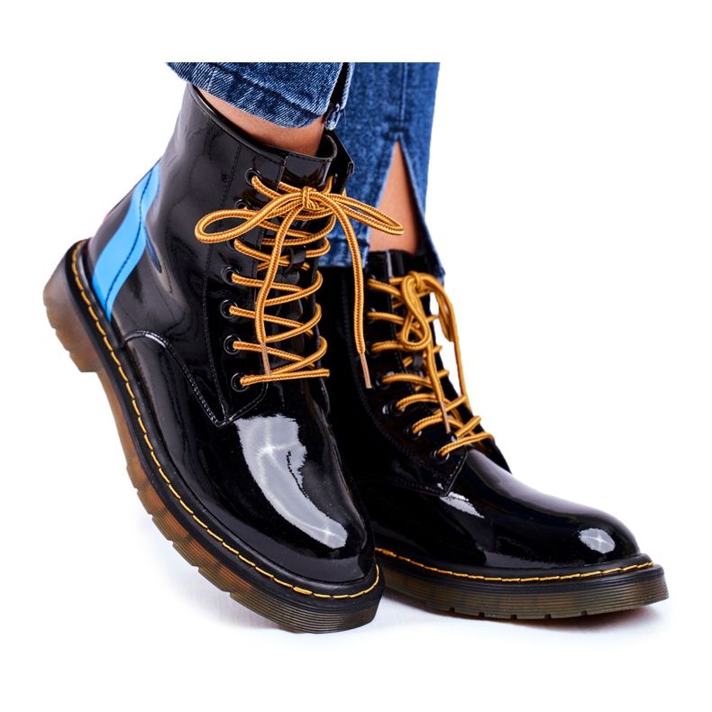 Cizme pentru femei Trappers Piele Glany Goe Negru GG2N3056