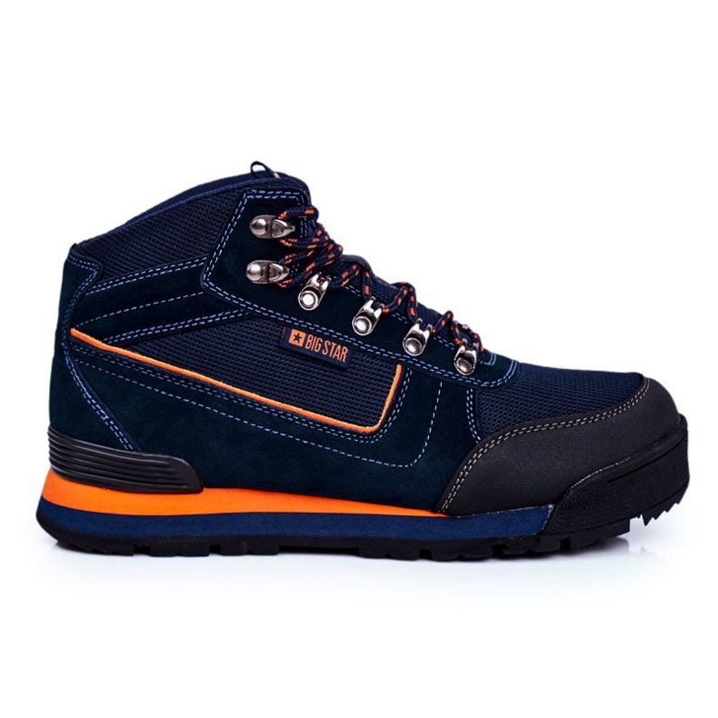 Încălțăminte de trekking pentru bărbați Big Star Outdoor Blue Navy GG174199 albastru