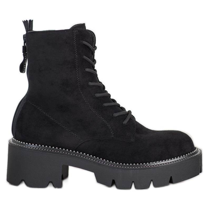 Seastar Muncitori din piele de căprioară negru