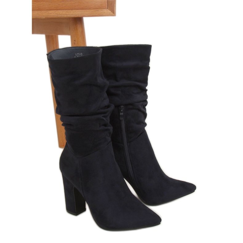 Cizme înalte bleumarin D7510 D.BLUE albastru marin Cizme înalte bleumarin D7510 D.BLUE albastru marin