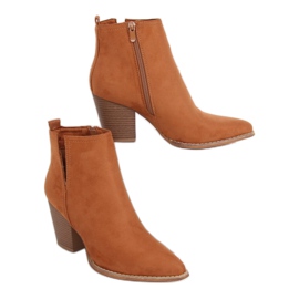 Cizme cu toc înalt migdale camel M397 Camel Ii Specie maro