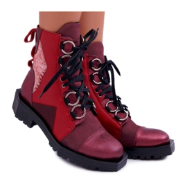 Cizme de damă Piele Maciejka Burgundy 04184-23 / 00-3 roșu Cizme de damă Piele Maciejka Burgundy 04184-23 / 00-3 roșu