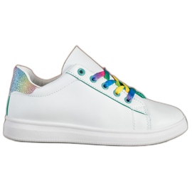 SHELOVET Pantofi sport la modă alb multicolor SHELOVET Pantofi sport la modă alb multicolor