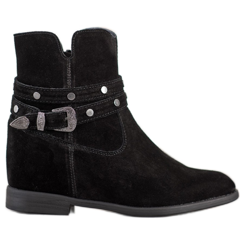 Filippo Ghete din piele decorate negru