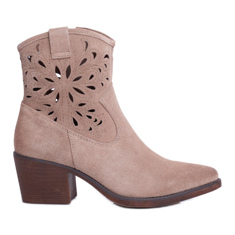 S.Barski Cizme de Damă Piele Bej Barski 12622-20