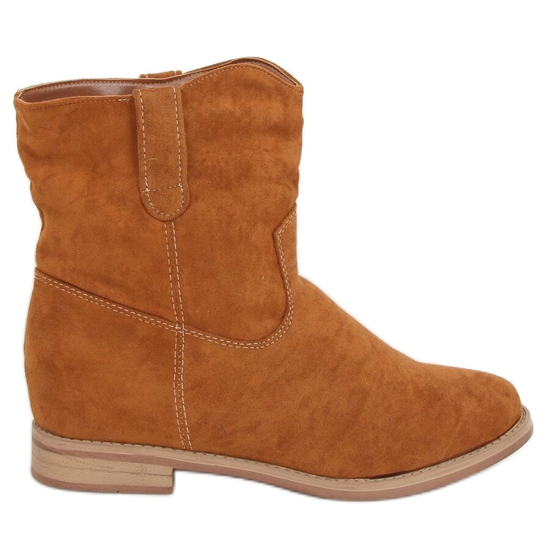 Camel NC952 Cizme cu toc ascunse Camel maro multicolor