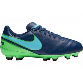 Pantofi de fotbal Nike Tiempo Legend Vi Fg Jr 819186 443 albastru marin