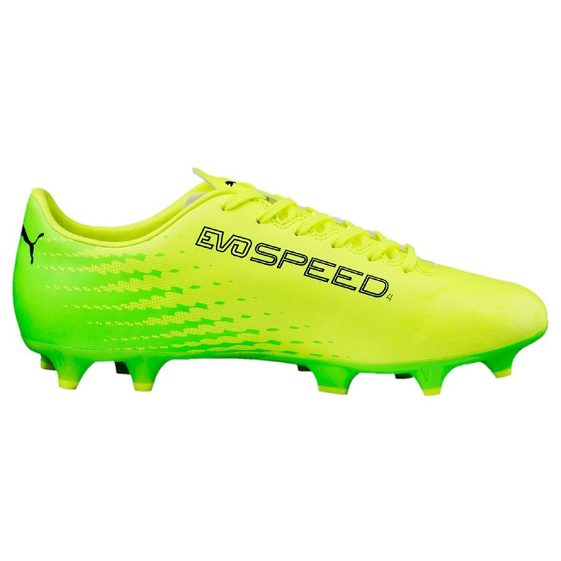 Ghete de fotbal Puma Evo Speed ​​17.4 Fg galben-verde 104017 01 multicolor