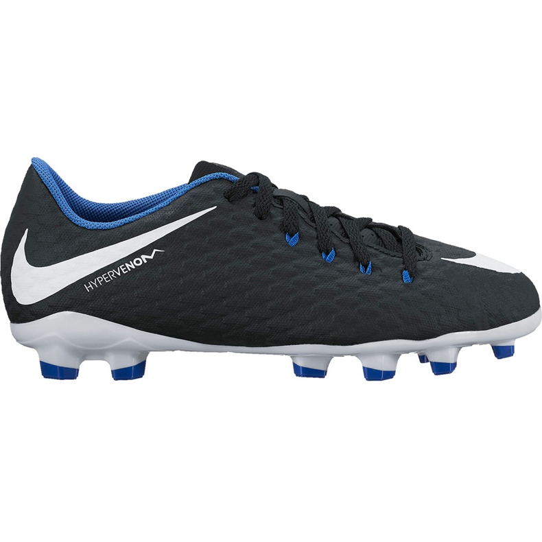 Ghete fotbal Nike Hypervenom Phelon Iii Fg Jr 852595 002 negru negru