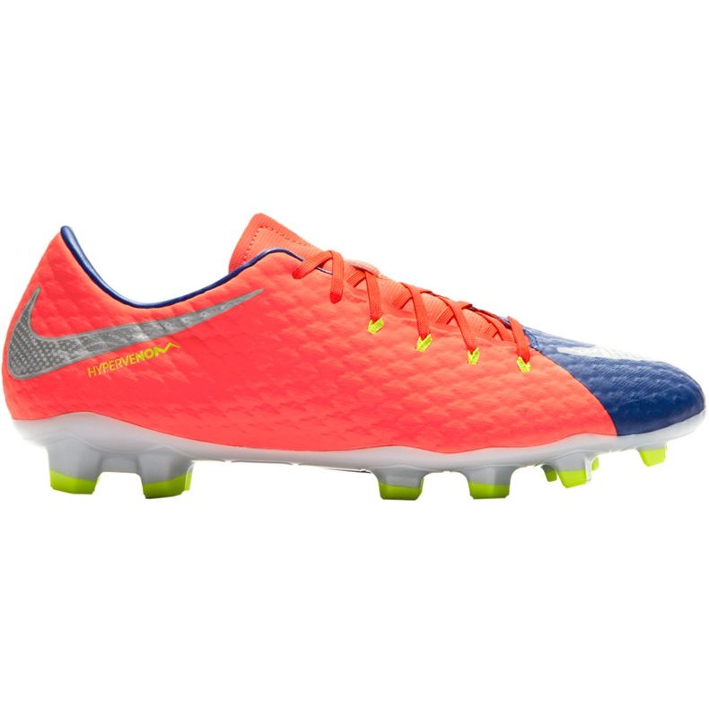 Ghete fotbal Nike Hypervenom Phelon Iii Fg 852556 409 negru, violet, portocaliu portocale