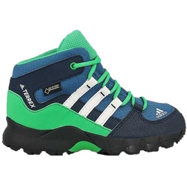 Pantofi copii Adidas Terrex Mid Gtx I S76931 negru albastru multicolor verde