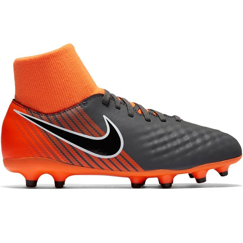 Pantofi de fotbal Nike Magista Obra 2 Academy Df Fg Jr AH7313 080 negru portocale