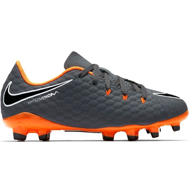 Pantof de fotbal Nike Hypervenom Phantom 3 Academy Fg Jr AH7288 081 multicolor gri