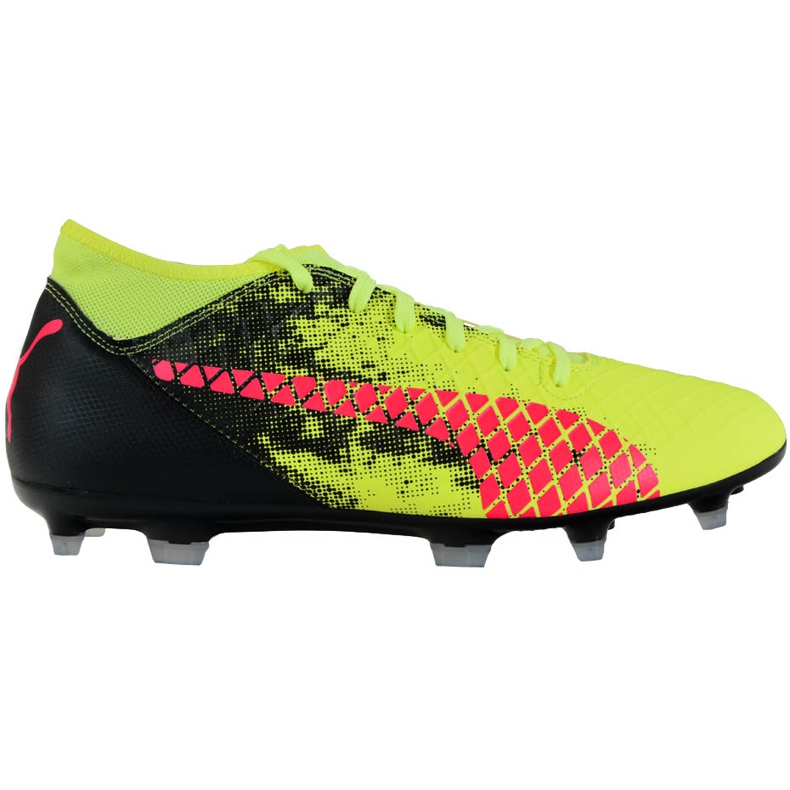 Cizme de fotbal Puma Future 18.4 Fg Ag Junior galben-negru 104346 01 multicolor