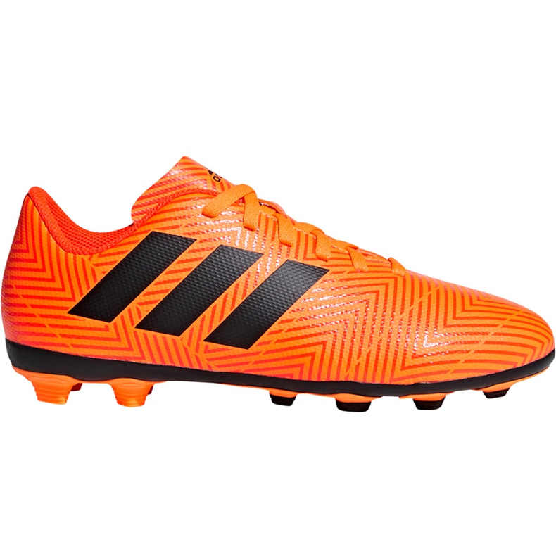 Ghete de fotbal adidas Nemeziz 18.4 FxG Jr DB2355 multicolor portocale