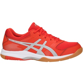 Asics Gel-Rocket 8 B706Y 0693 pantofi de volei pentru bărbați multicolor portocale Asics Gel-Rocket 8 B706Y 0693 pantofi de volei pentru bărbați multicolor portocale