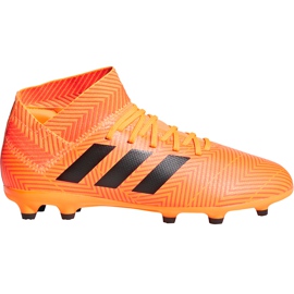 Ghete de fotbal adidas Nemeziz 18.3 Fg Jr DB2352 multicolor portocale Ghete de fotbal adidas Nemeziz 18.3 Fg Jr DB2352 multicolor portocale