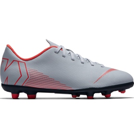 Pantofi de fotbal Nike Mercurial Vapor 12 Club Mg Jr AH7350 060 multicolor gri