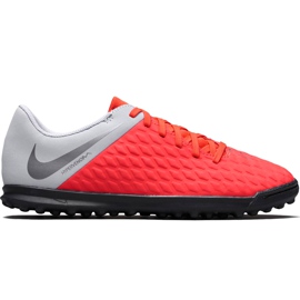 Pantof de fotbal Nike Hypervenom Phantom X 3 Club Tf Jr AJ3790 600 multicolor roșu