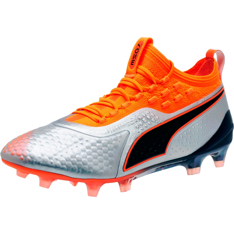 Ghete de fotbal Puma One 1 Syn Fg Ag 104722 01 portocale