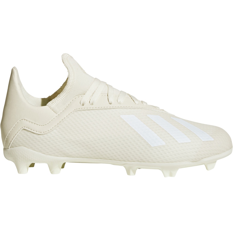 Ghete de fotbal Adidas X 18.3 Fg Jr DB2417 alb, crem bej