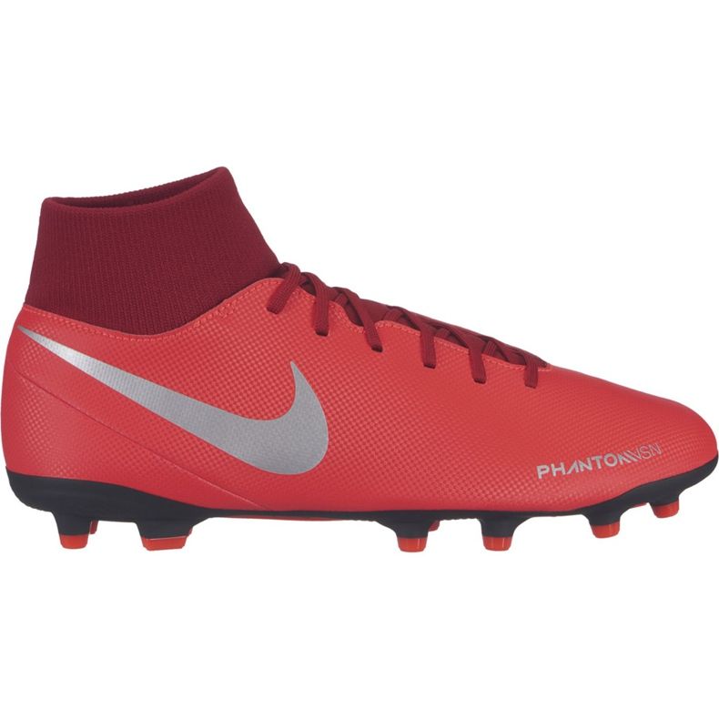 Pantof de fotbal Nike Phantom Vsn Club Df FG / MG AJ6959 600 multicolor roșu