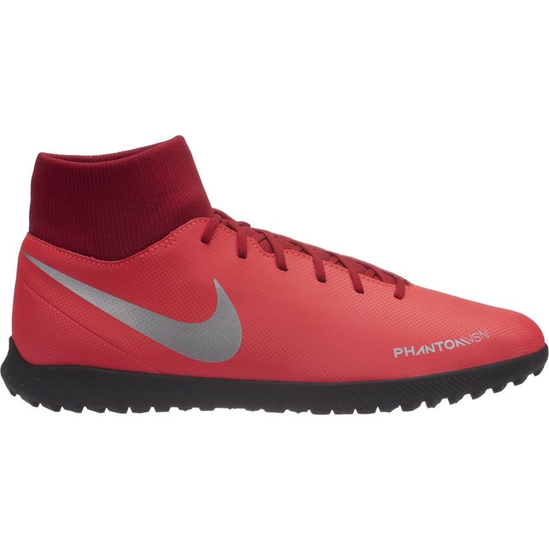 Pantof de fotbal Nike Phantom Vsn Club Df Tf AO3273 600 multicolor roșu