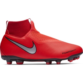 Pantof de fotbal Nike Phantom Vsn Academy Df FG / MG Jr AO3287 600 roșu roșu Pantof de fotbal Nike Phantom Vsn Academy Df FG / MG Jr AO3287 600 roșu roșu