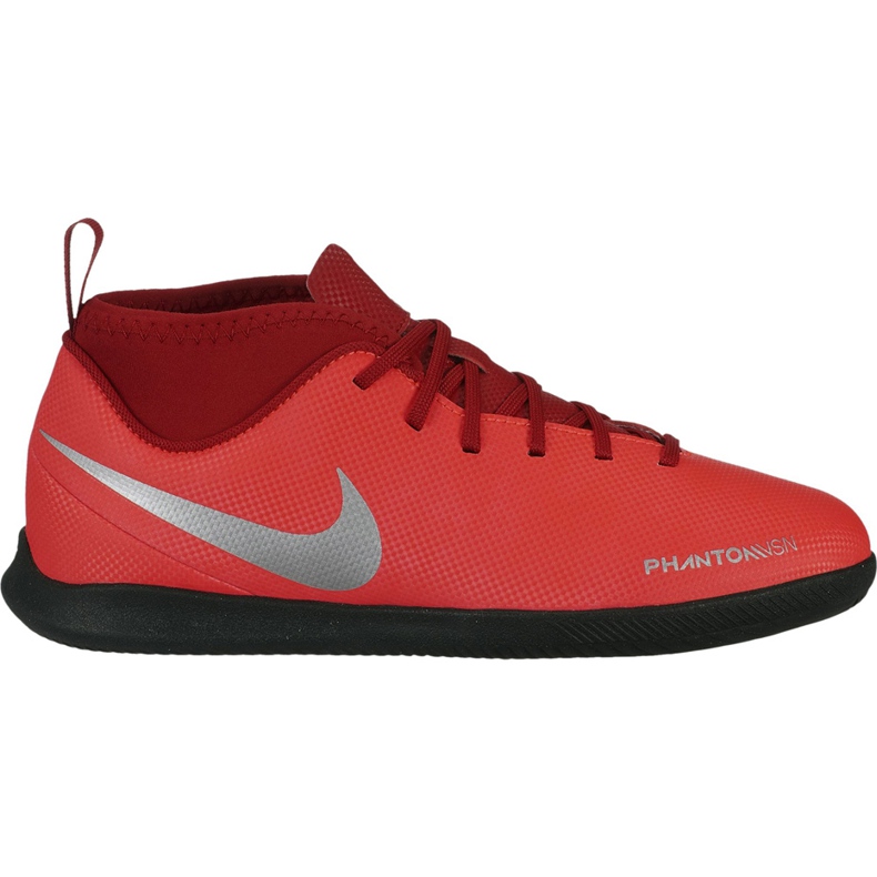 Pantofi de fotbal Nike Phantom Vsn Club Df Ic Jr AO3293 600 multicolor roșu
