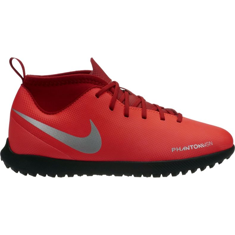 Pantofi de fotbal Nike Phantom Vsn Club Df Tf Jr AO3294 600 multicolor roșu