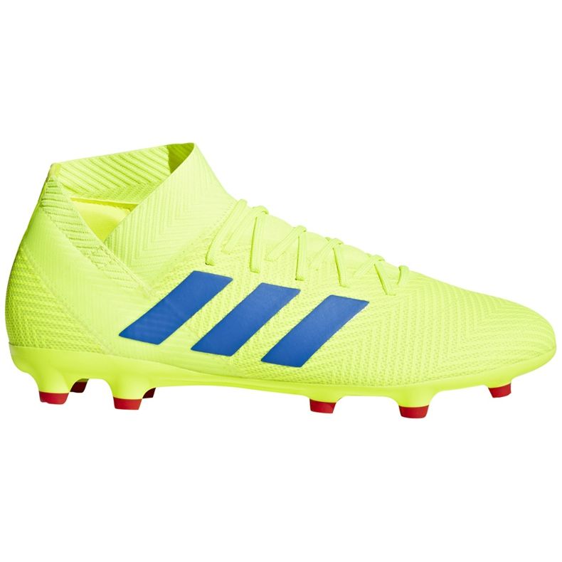 Ghete de fotbal adidas Nemeziz 18.3 Fg galben albastru BB9438 multicolor